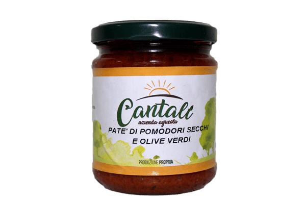 Patè pomodori secchi olive verdi cantali